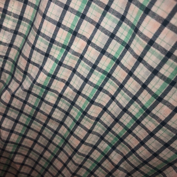 Dockers Green and blue striped button down - Picture 2 of 3